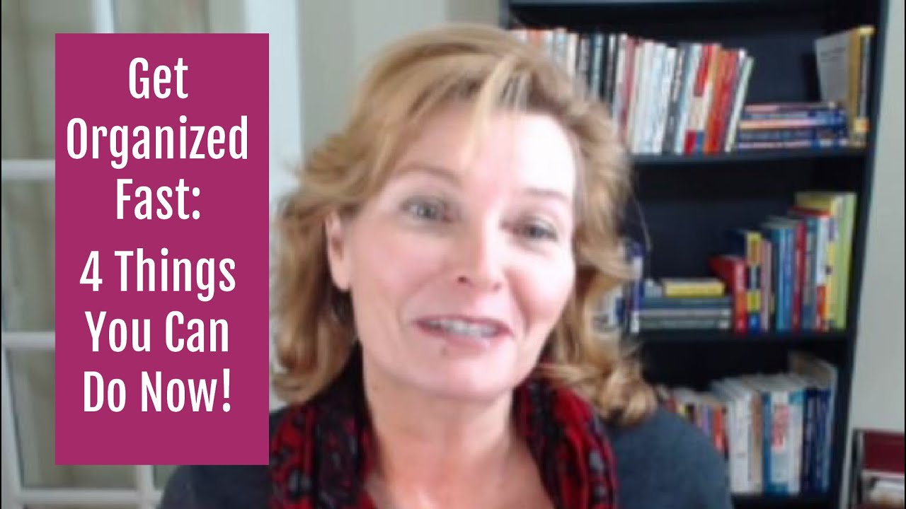 Get Organized Fast | 4 Quick Tips for Organizing Your Home and Family