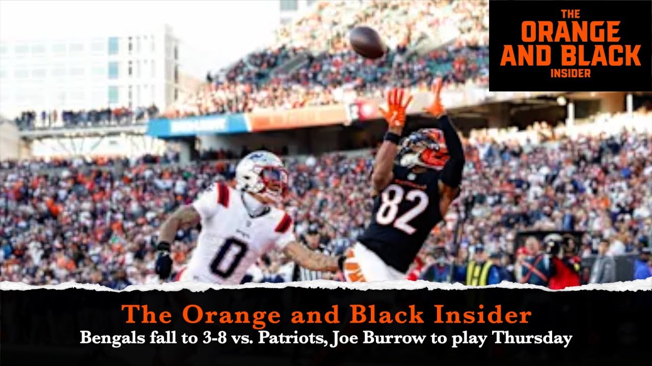 Bengals Fall to 3-8 vs. Patriots, Joe Burrow to play Thursday: OBI