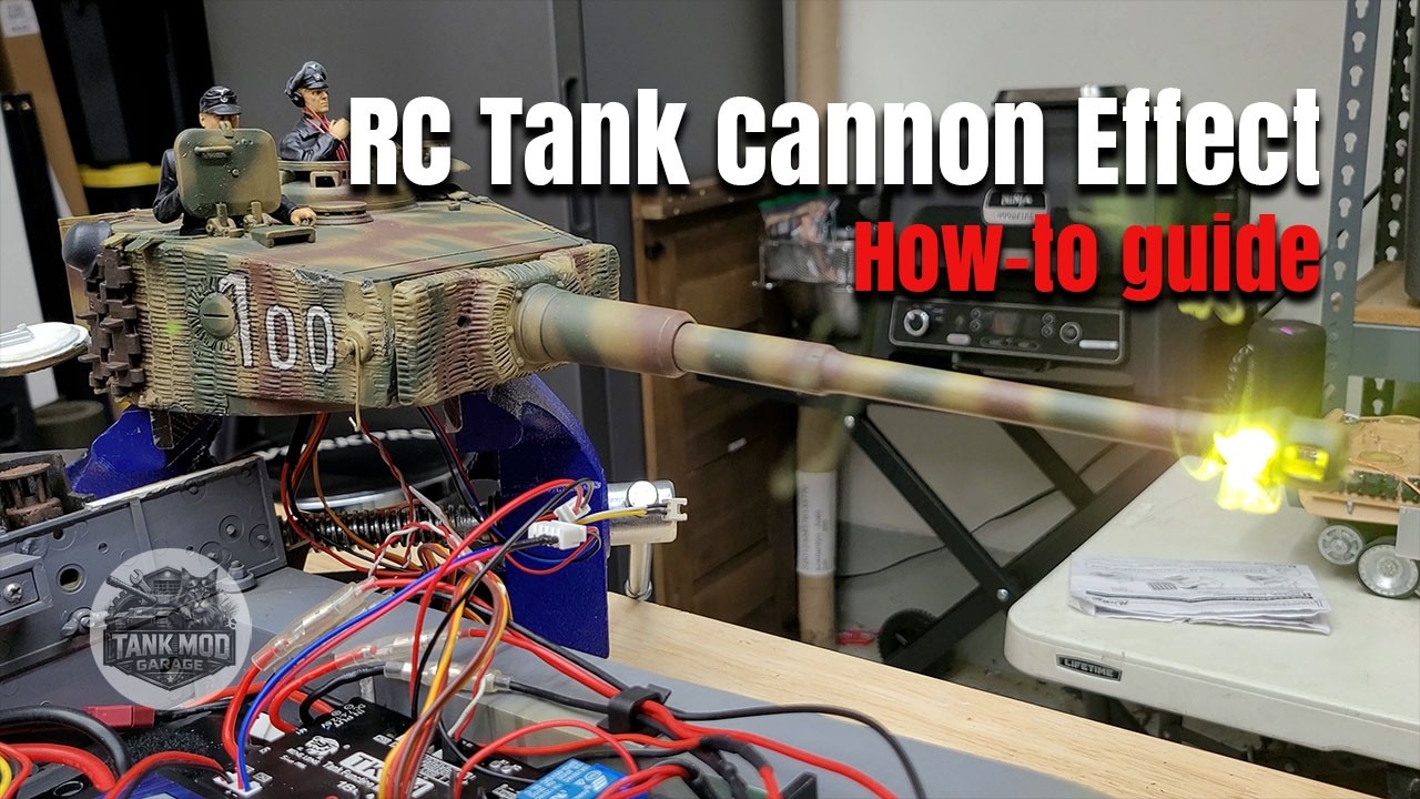 Realistic RC Tank Cannon Flash Mod (Smoke + Recoil Test)