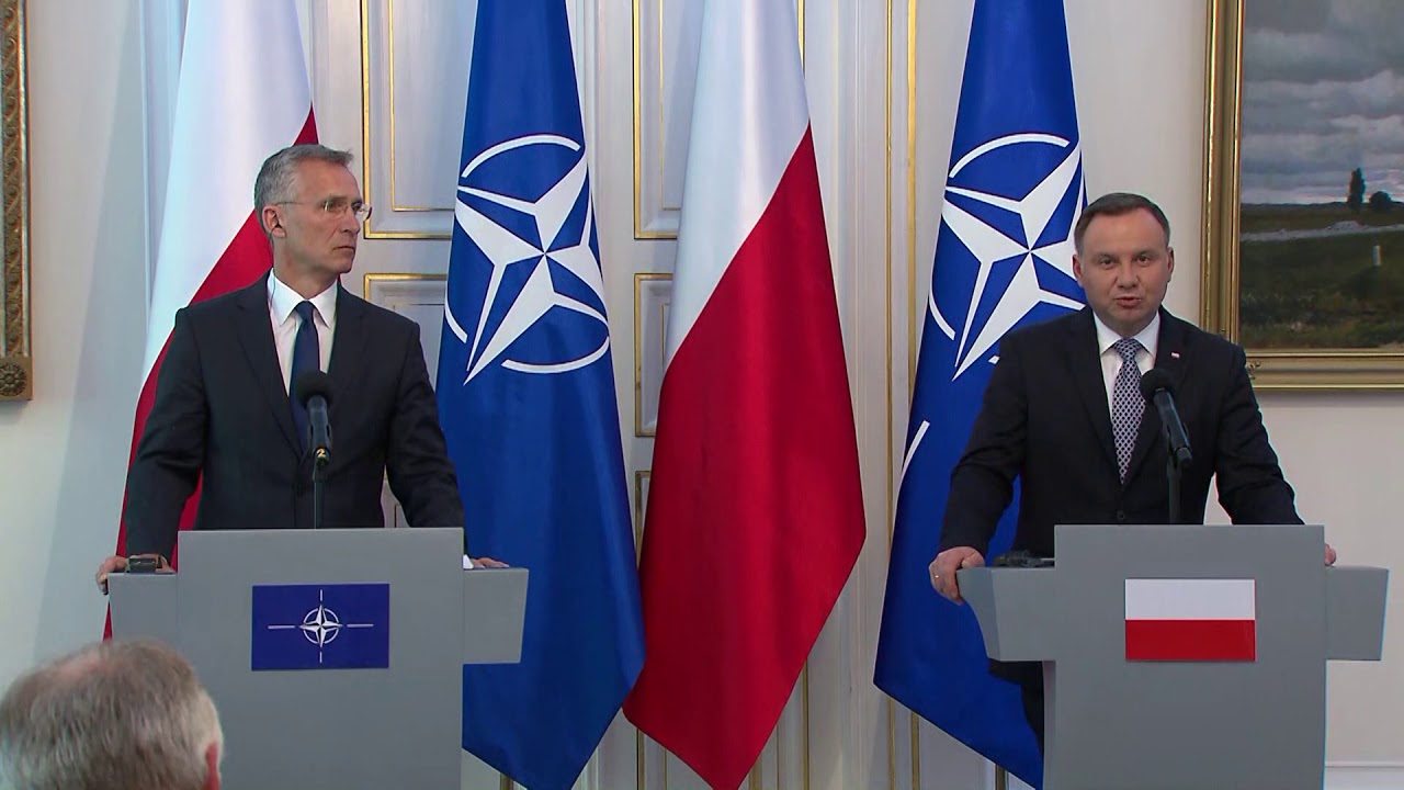 NATO Secretary General with the President of Poland Andrzej Duda, 28 MAY 2018