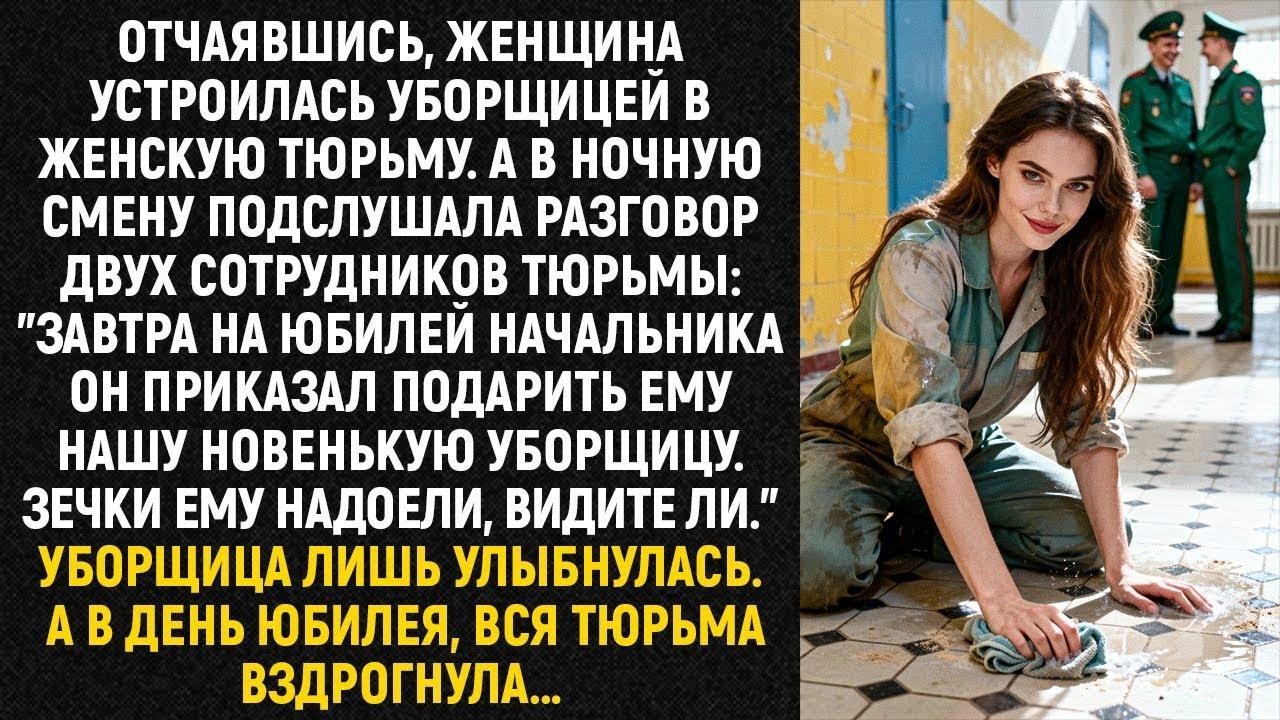 Отчаявшись, женщина устроилась уборщицей в женскую тюрьму. А в ночную смену подслушала разговор...