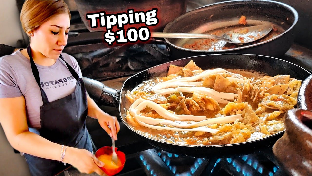 IRIS, The Street Food MASTER - Mexican Street Food BREAKFAST - Tipping $100 Dollars