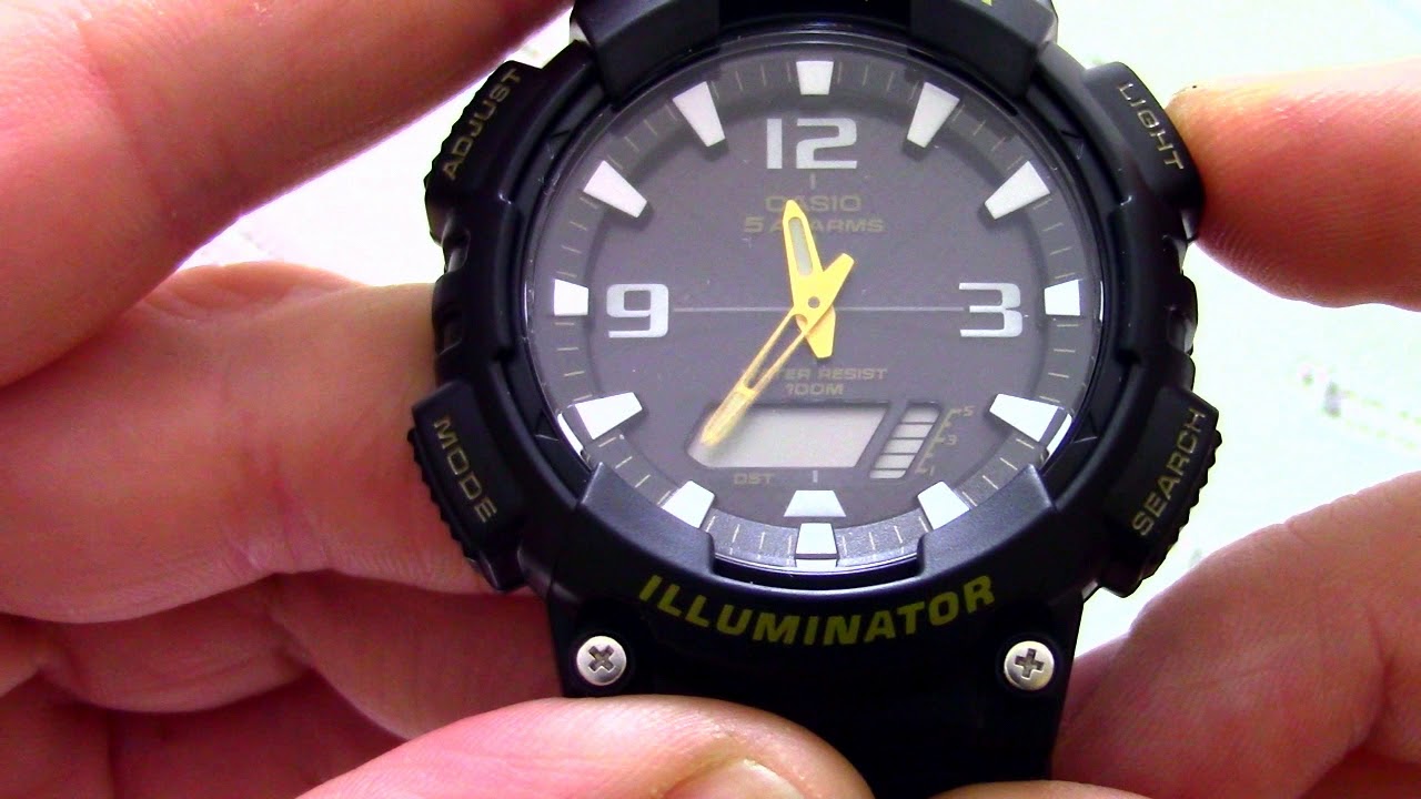 Часы Casio Illuminator AQ-S810W-1B - Инструкция, как настроить от PresidentWatches.Ru