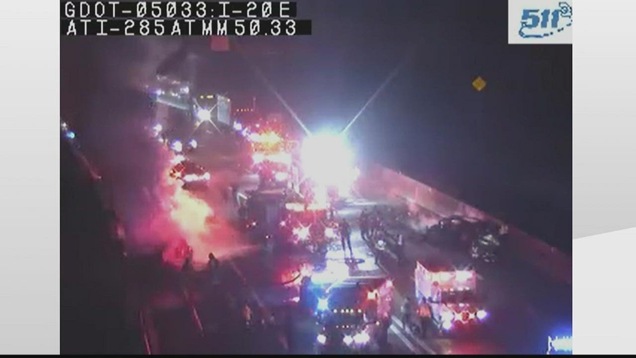 2 dead in fiery crash on I-20; Lanes reopen after four hours