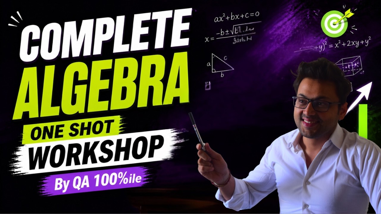 Complete Algebra for CAT | Quantitative Aptitude | Mega Workshop | Sudhanshu Sir | MBA Litmus