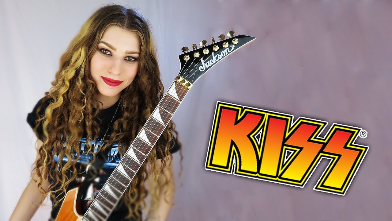 KISS - Detroit Rock City (guitar cover + SOLO) | Sonia Anubis