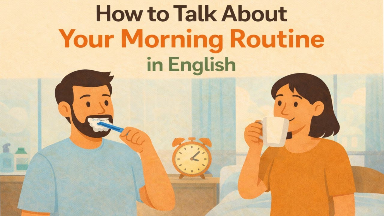 How to Talk About Your Morning Routine in English  A1-A2 Conversation Practice