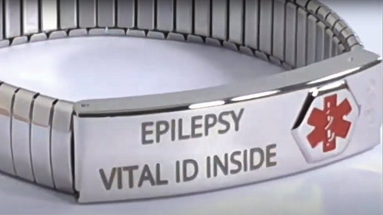 Epilepsy Bracelet Emergency Medical ID and Alert for Men and Women