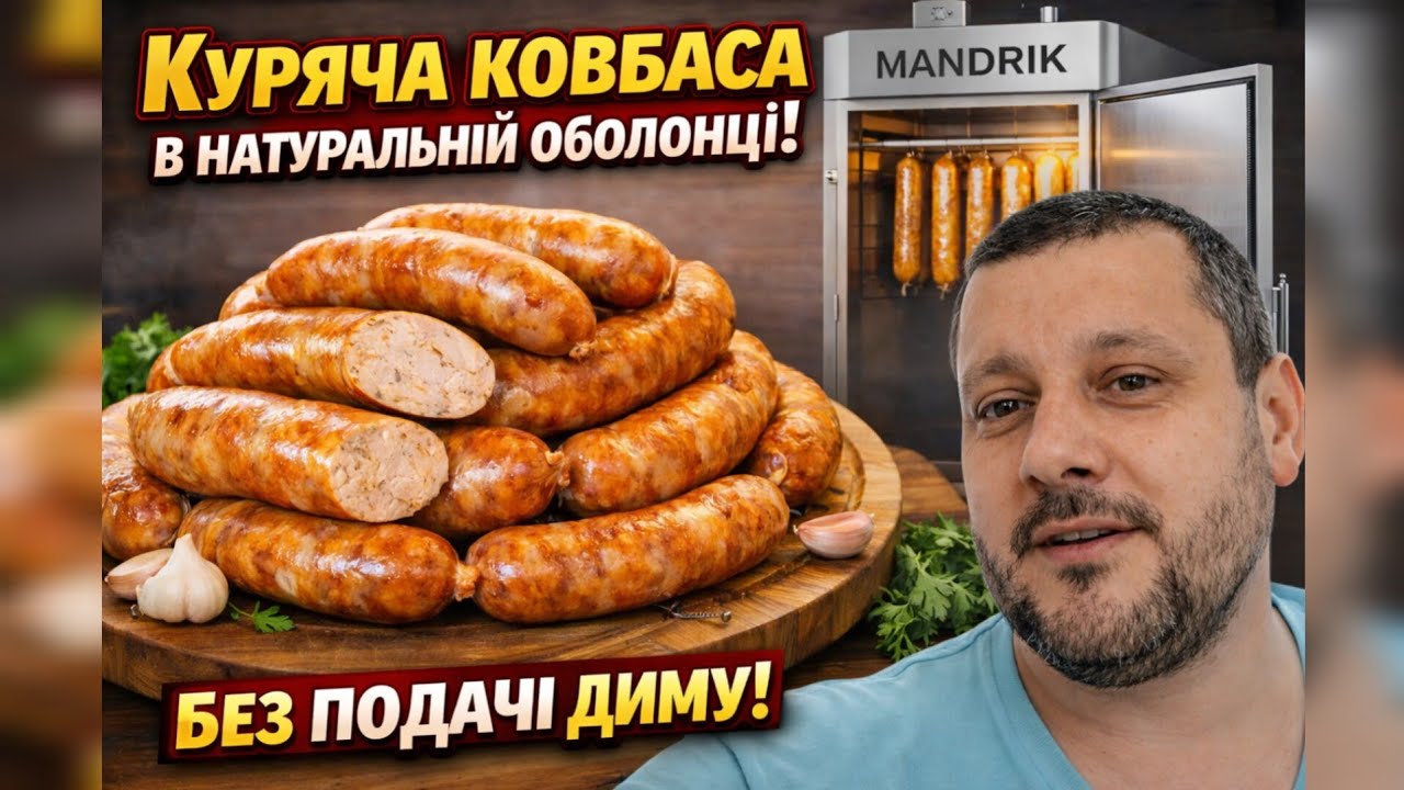 Куряча ковбаса без копчення, перший досвід#ковбаса#домашня#рекомендации