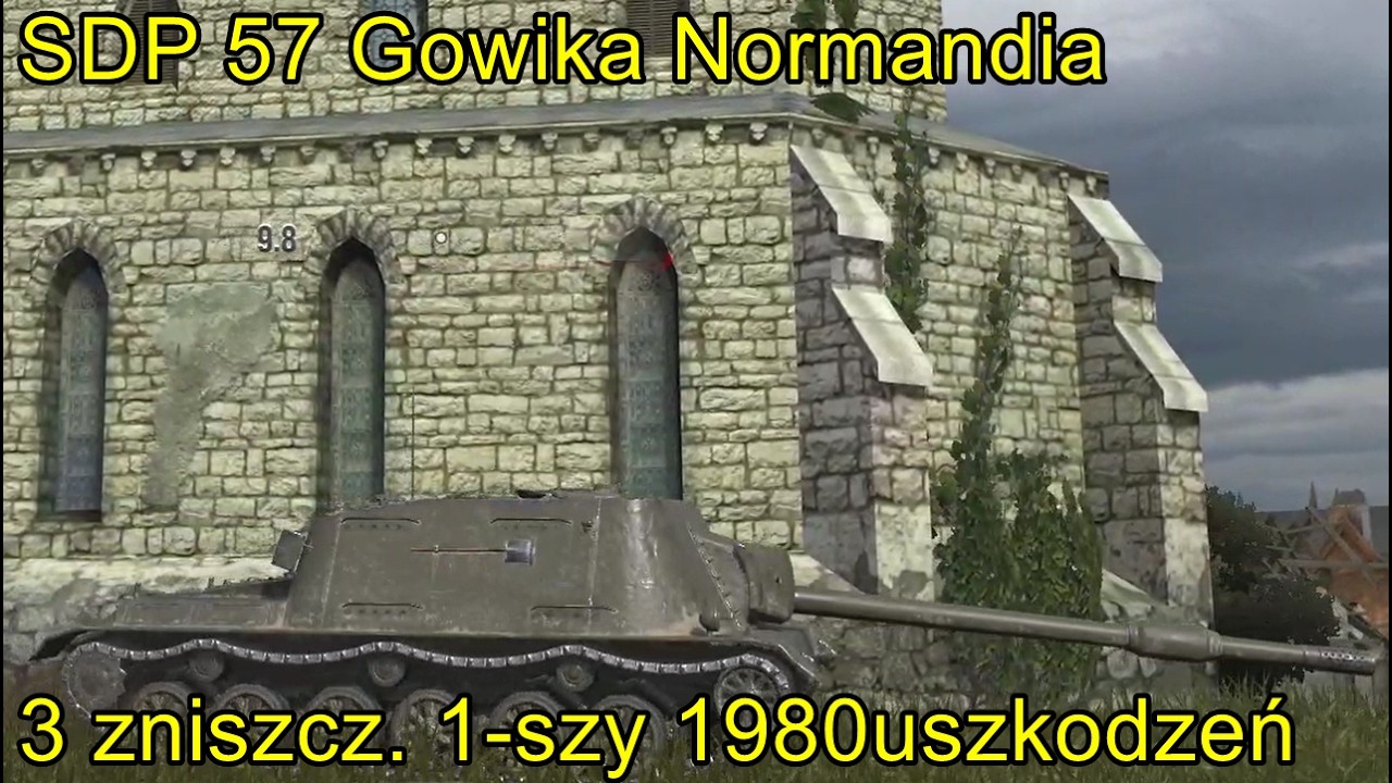 SDP 57 Gowika Normandia 3 zniszcz. 1-szy 1980uszkodzeń ╬ WoT Blitz Replays.