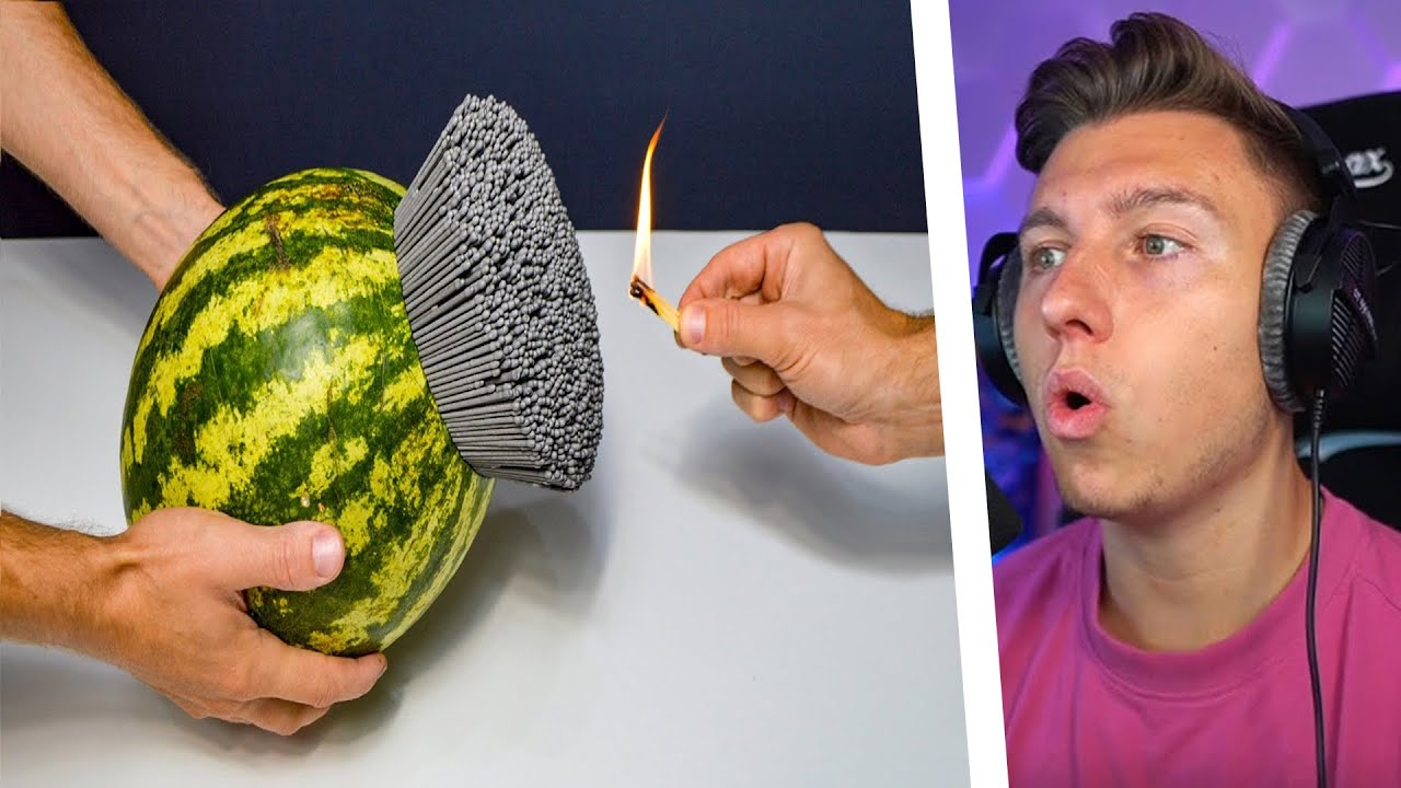 10.000 WUNDERKERZEN vs WASSERMELONE (gefährlich)