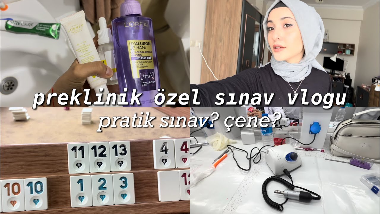 PREKLİNİK ÖZEL SINAV VLOGU || Pratik sınav? Birlikte hazırlanalım ✨