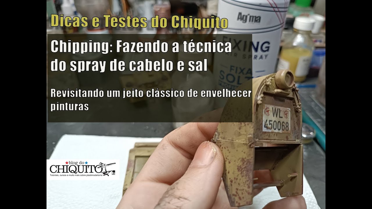 Fazendo Chipping com spray de cabelo e sal: Aprenda a descascar suas pinturas