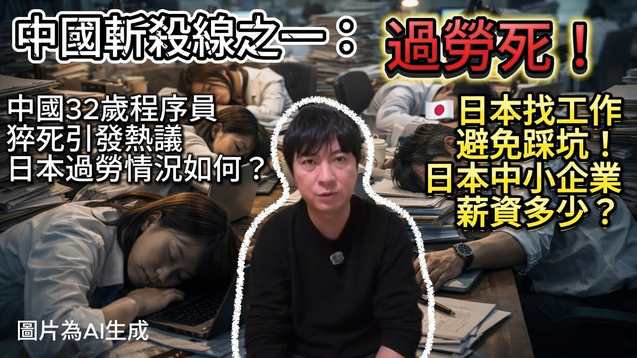 過勞死-中國斬殺線之一！日本過勞狀況如何？日本找工作避免踩坑！日本中小企業薪資狀況｜日本工作｜日本生活｜日本移民｜