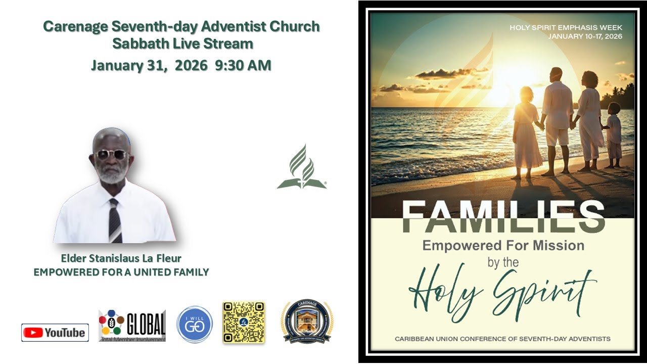 Holy Spirit Week 2026.   Elder Stanislaus La Fleur - EMPOWERED FOR A UNITED FAMILY