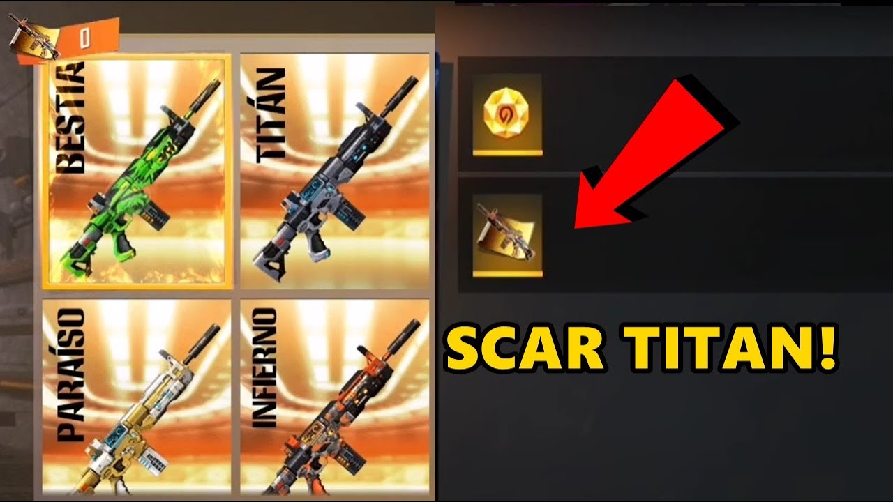 LLEGO LA SCAR TITAN -ESTO ES LO QUE DEBES SABER NUEVA INCUBADORA DE FREE FIRE novedades