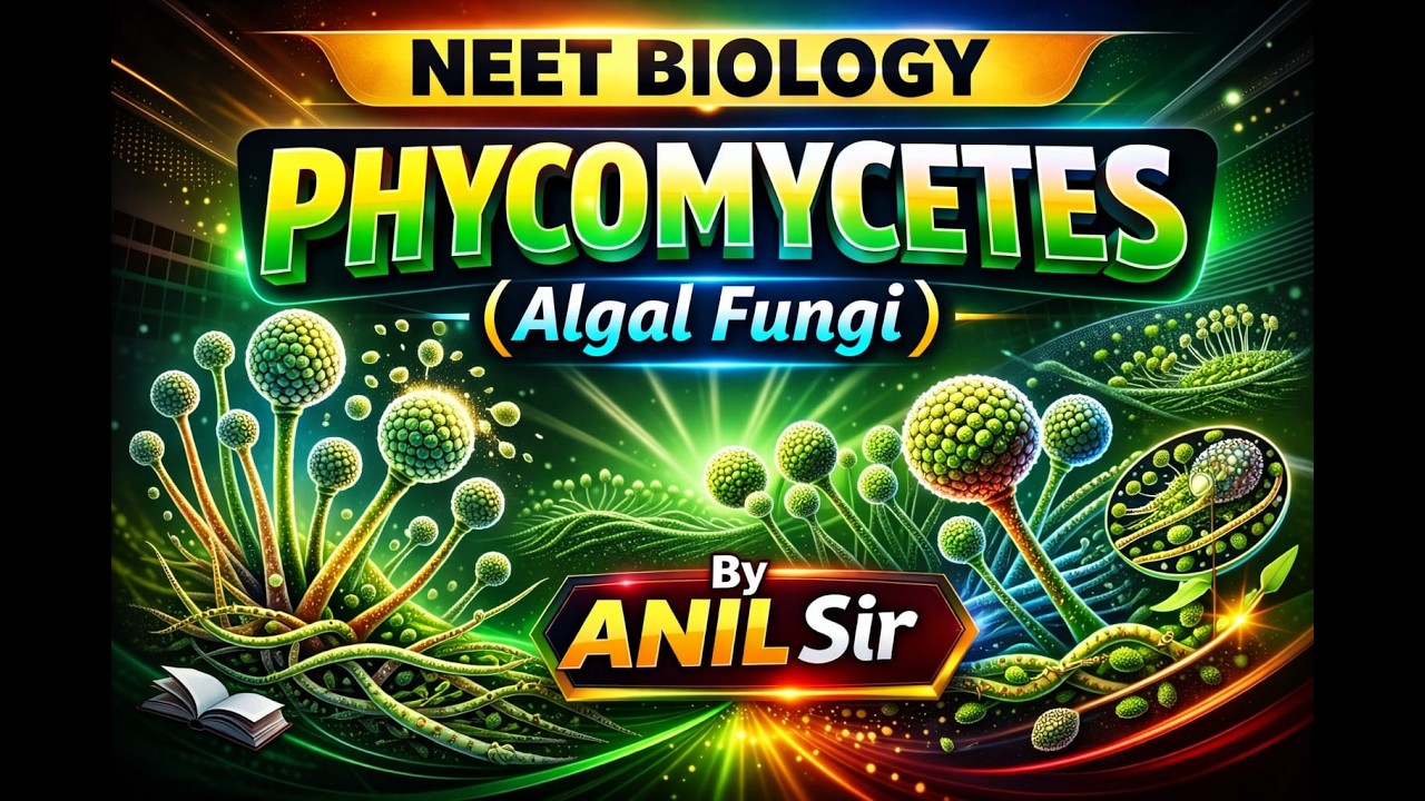 Phycomycetes (Algal Fungi) Full Chapter | NEET Biology Class | Easy Explanation
