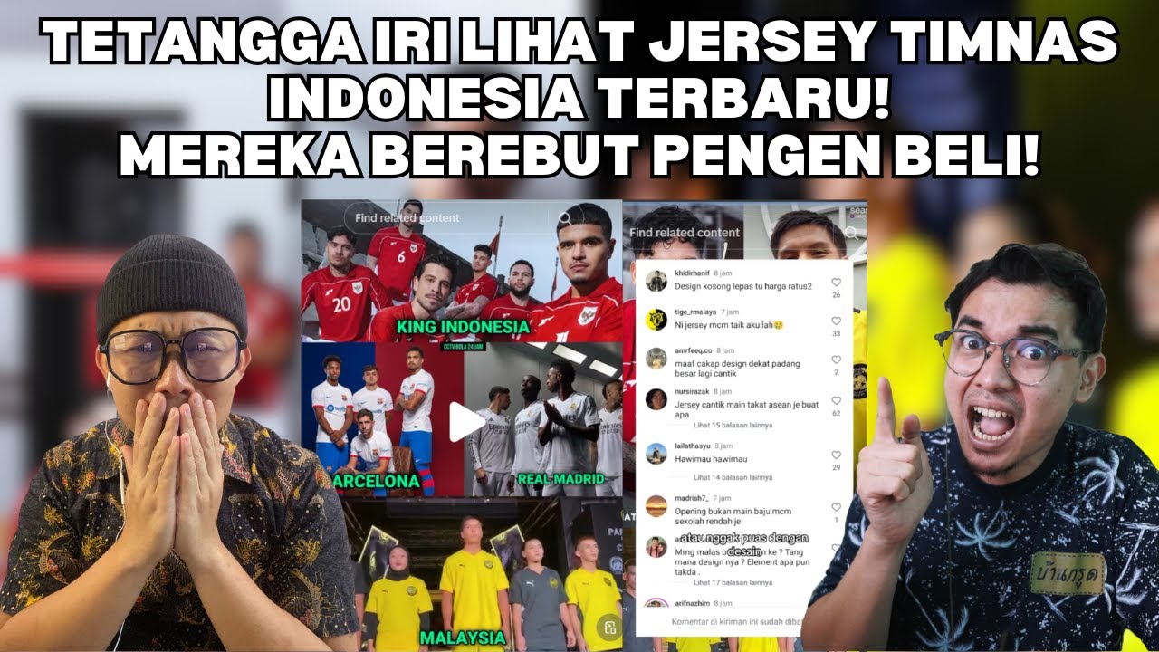 TETANGGA IRI LIHAT JERSEY TIMNAS INDONESIA TERBARU! MEREKA BEREBUT PENGEN BELI JERSEY!