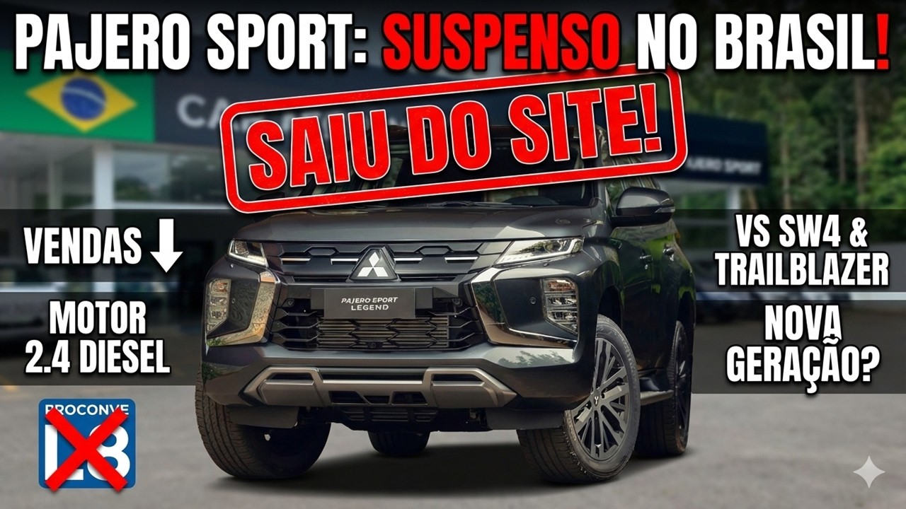 Mitsubishi Pajero Sport Sai do Brasil? Entenda o Que Aconteceu