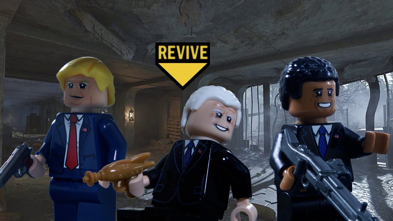 Lego Presidents play Call of Duty Zombies