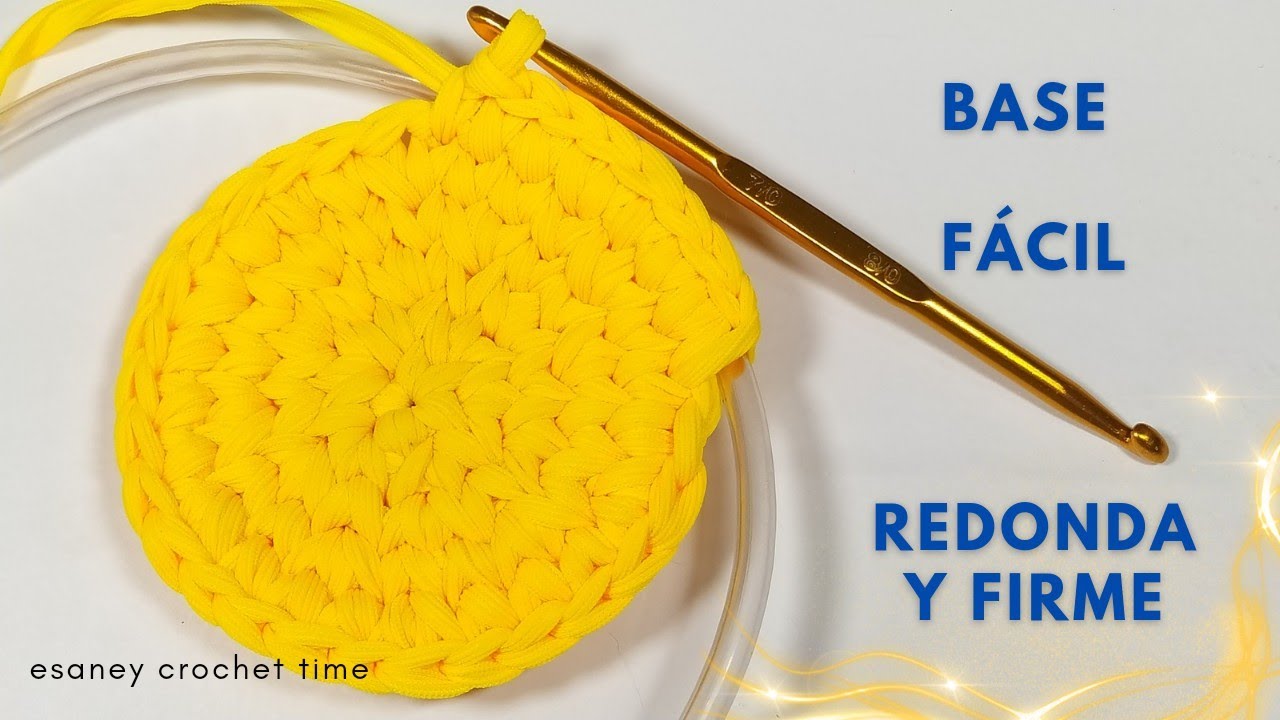 👜Стандартное КРУГЛОЕ ОСНОВАНИЕ для СУМОК, РЮКЗАКОВ и ОРГАНАЙЗЕРОВ | Сумка крючком | Учитесь с esaney