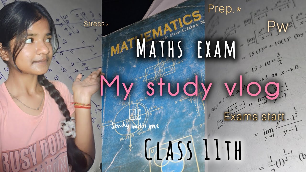 My study vlog| Study With Me Class11th| Maths Exam #ncert #studyvlog #cbse