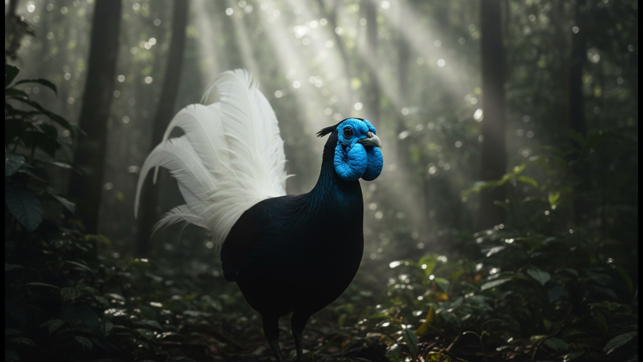 Alien Bird? The Rare Heart-Tailed Pheasant (Bulwer's) Revealed in 4K