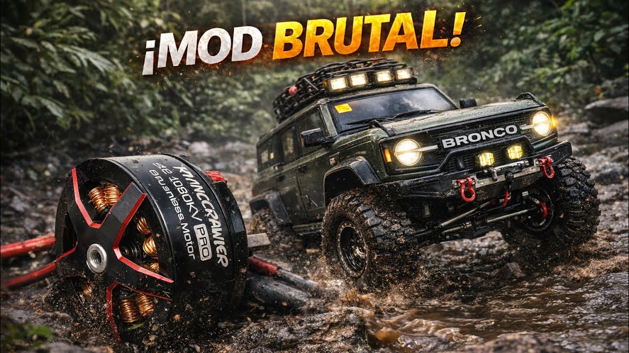 EL MEJOR MOTOR EN MI CRAWLER RC !! RHINO MOD COMPLETA!! 