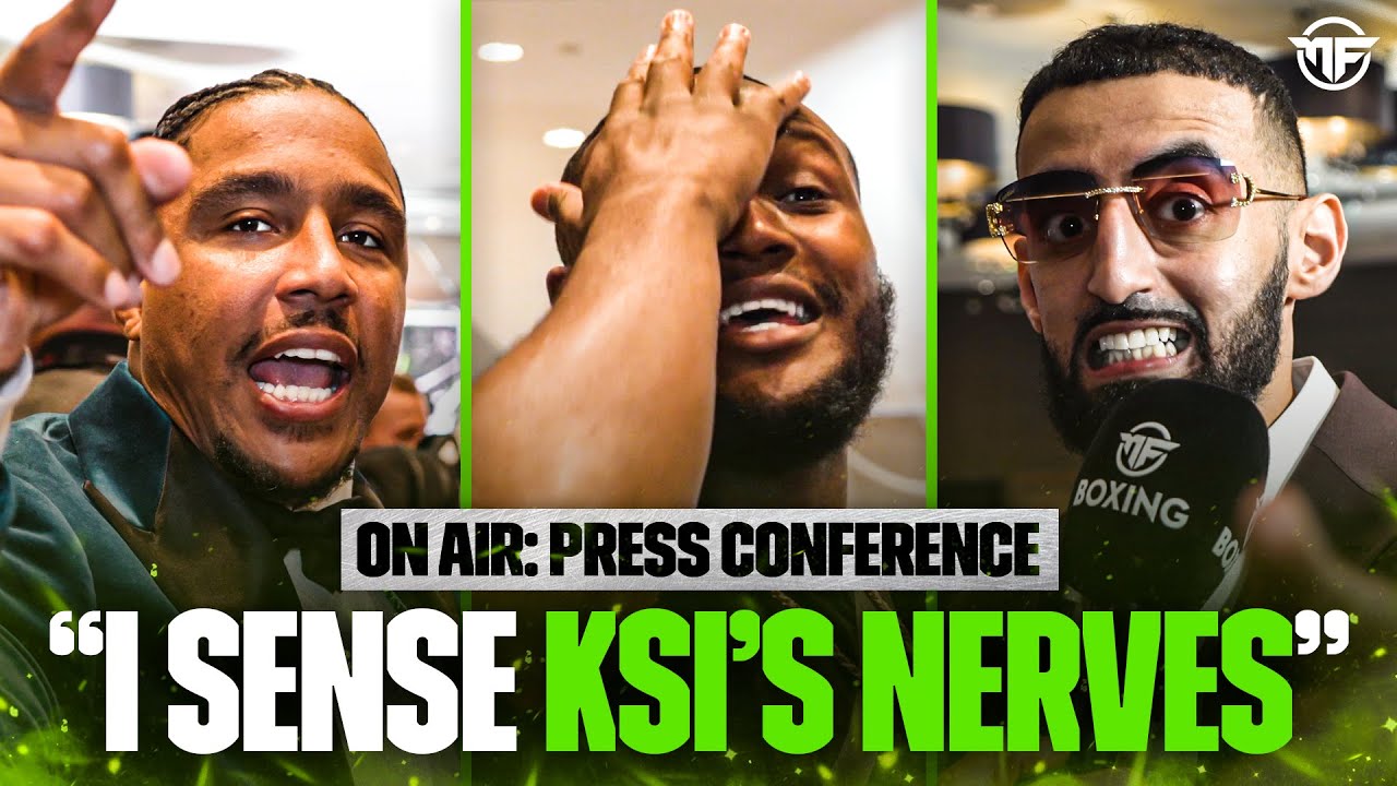 “I SENSE KSI’S NERVES!” | KSI VS Slim & Anthony Taylor | ON AIR: Press Conference
