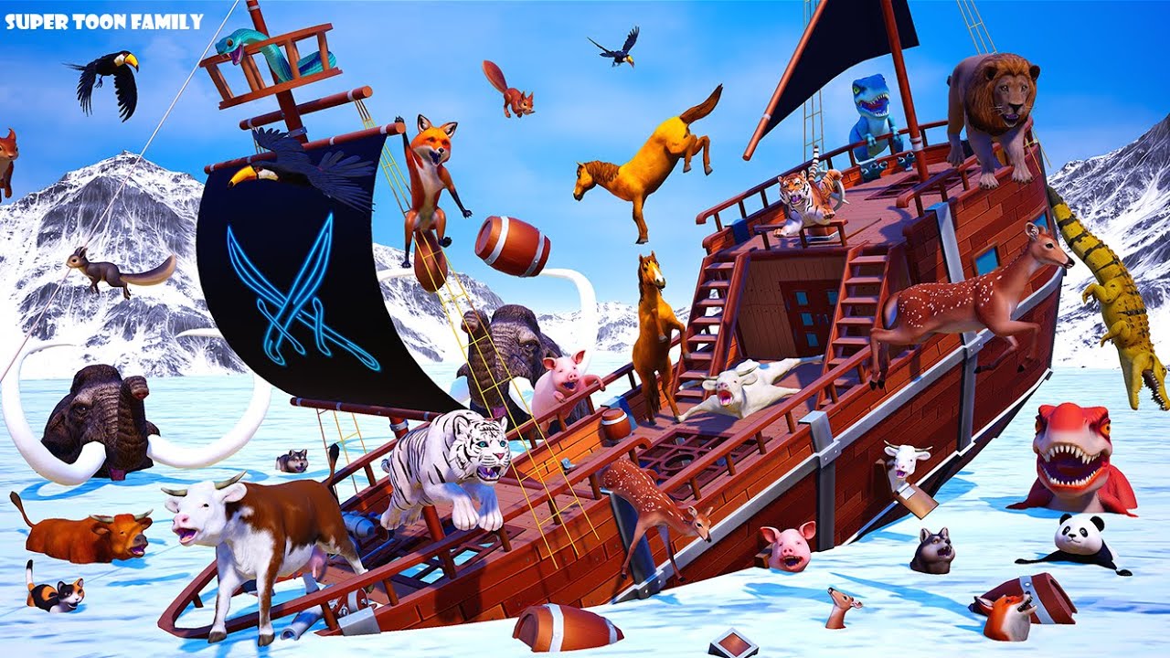 Эпическая спасательная операция: животные в Ноевом ковчеге в замерзшем океане | Кошка спасена из ...