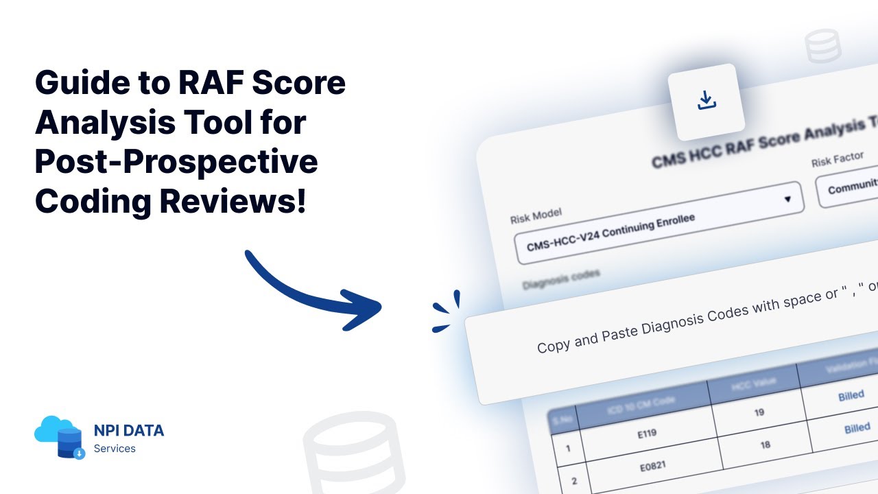 A Simple Step-by-Step Guide to Use This RAF Score Analysis Tool for Prospective Coding Reviews