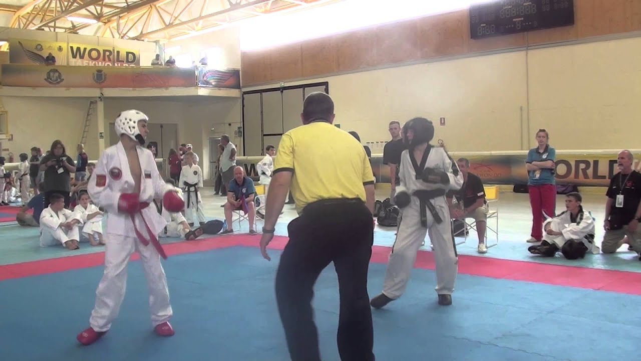 2015 World Taekwondo Championships Nathan Saunders vs Russia