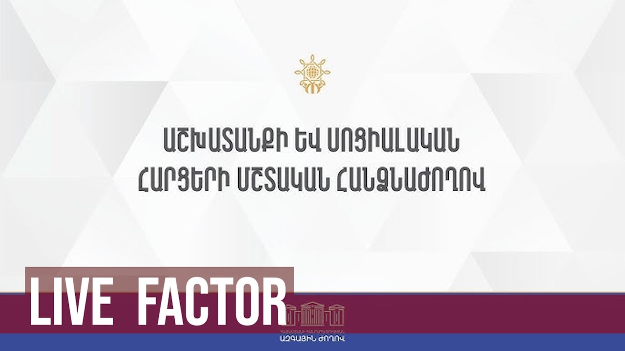 ԱԺ աշխատանքի և սոցիալական հարցերի հանձնաժողովի նիստը. ՈՒՂԻՂ
