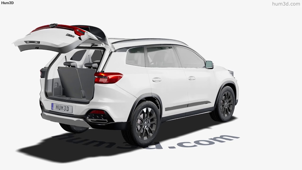 Chery Tiggo 8 with HQ interior 2021 3D model by 3DModels.org