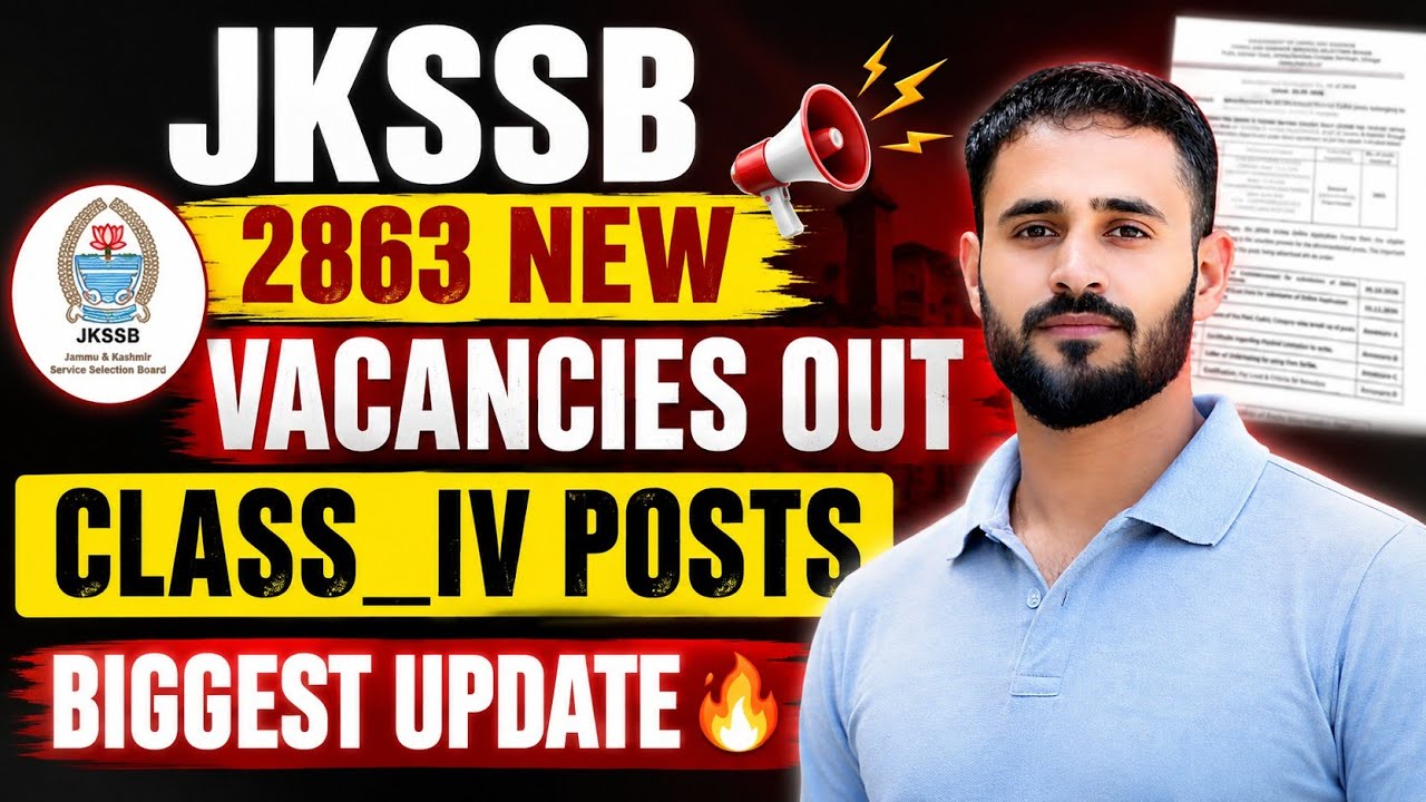 Jkssb New 2800+ Class_iv Vacancies Out || 10th Pass 12th Pass Posts || Big Update. 