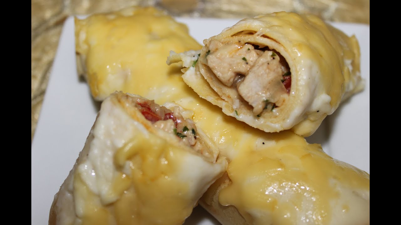 Crêpes farcies salées ------------------ كريب معمر بالدجاج و القمرون