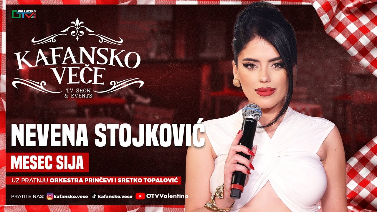 NEVENA STOJKOVIC - MESEC SIJA | UZIVO | ORK. PRINCEVI I SRETKO TOPALOVIC | 2025 | KAFANSKO VECE