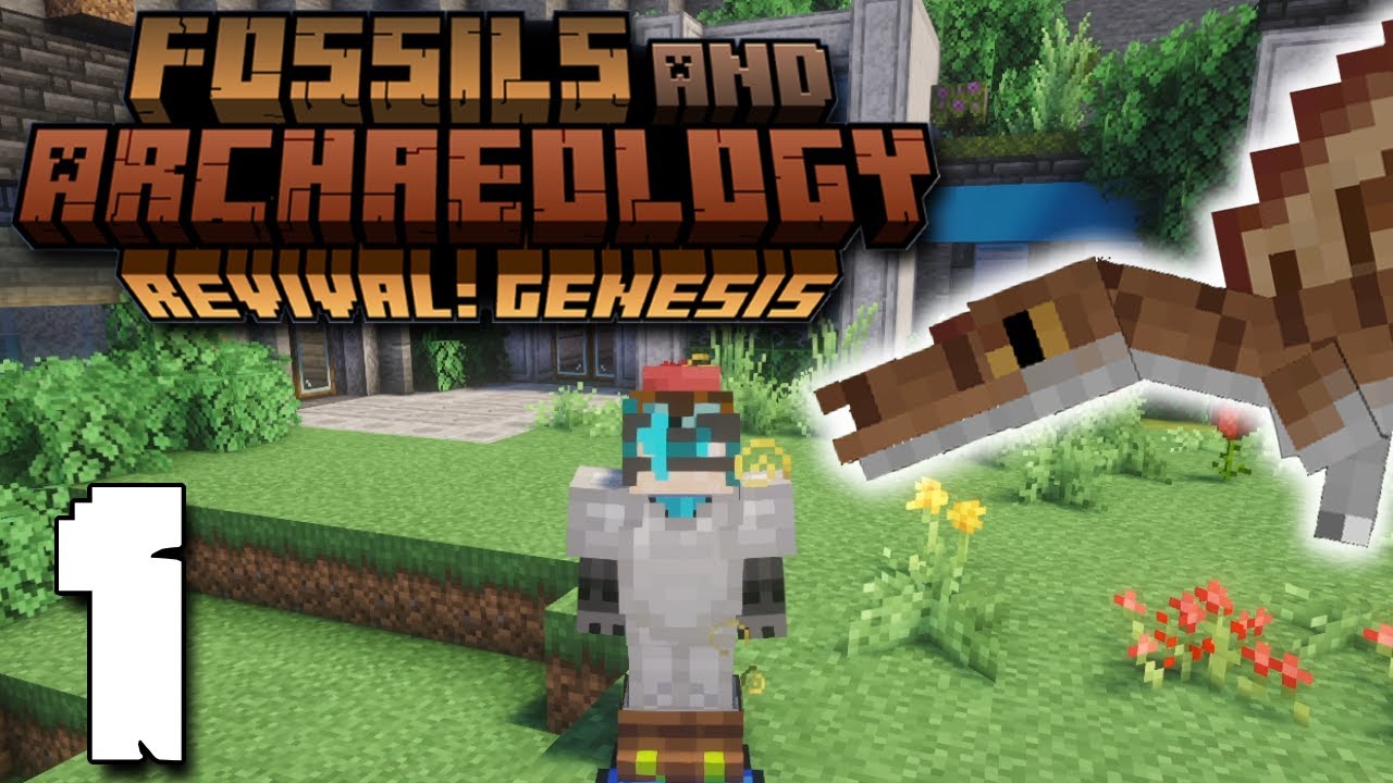 Бинго! ДНК динозавров! | Окаменелости и археология в Minecraft | Эпизод 1