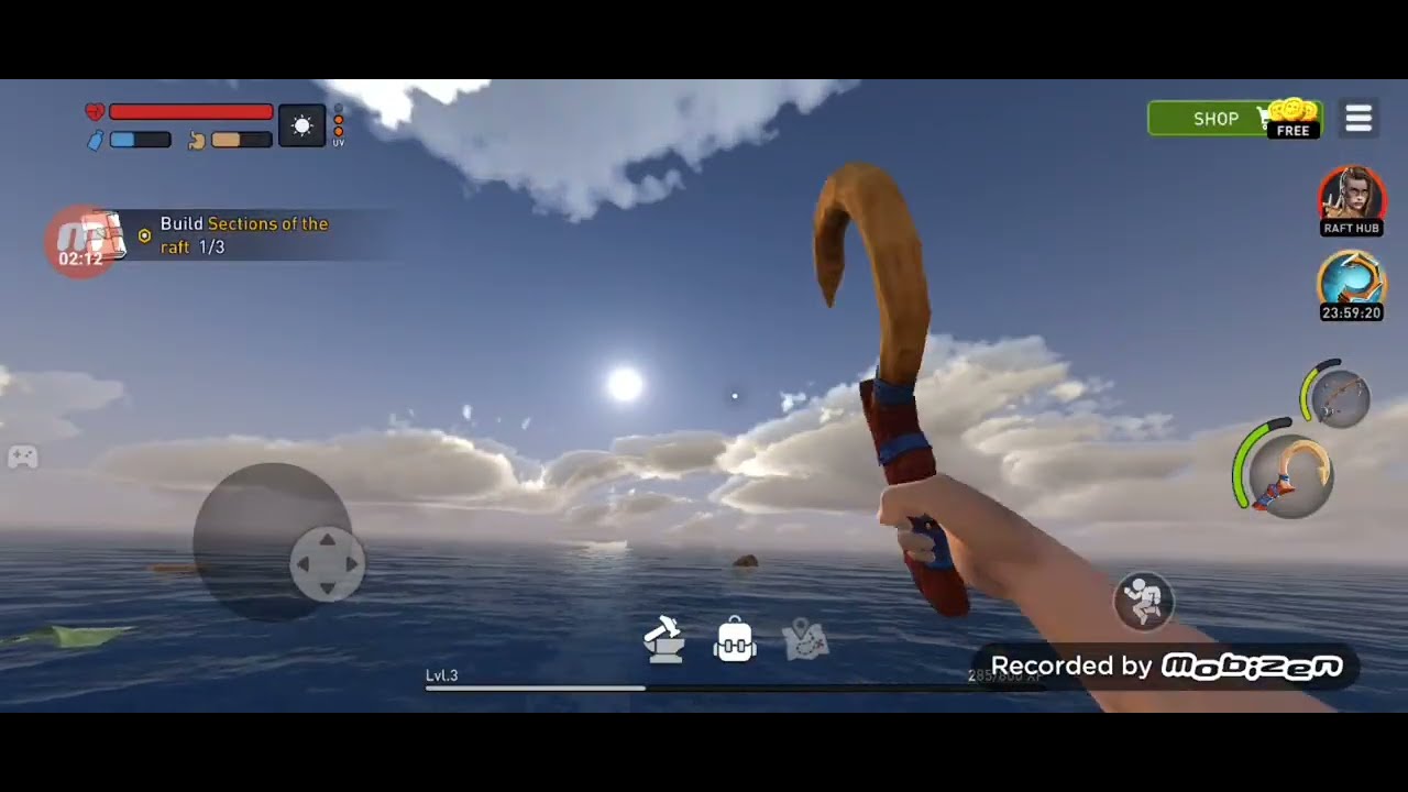 trying to build a giant raft in raft singleplayer