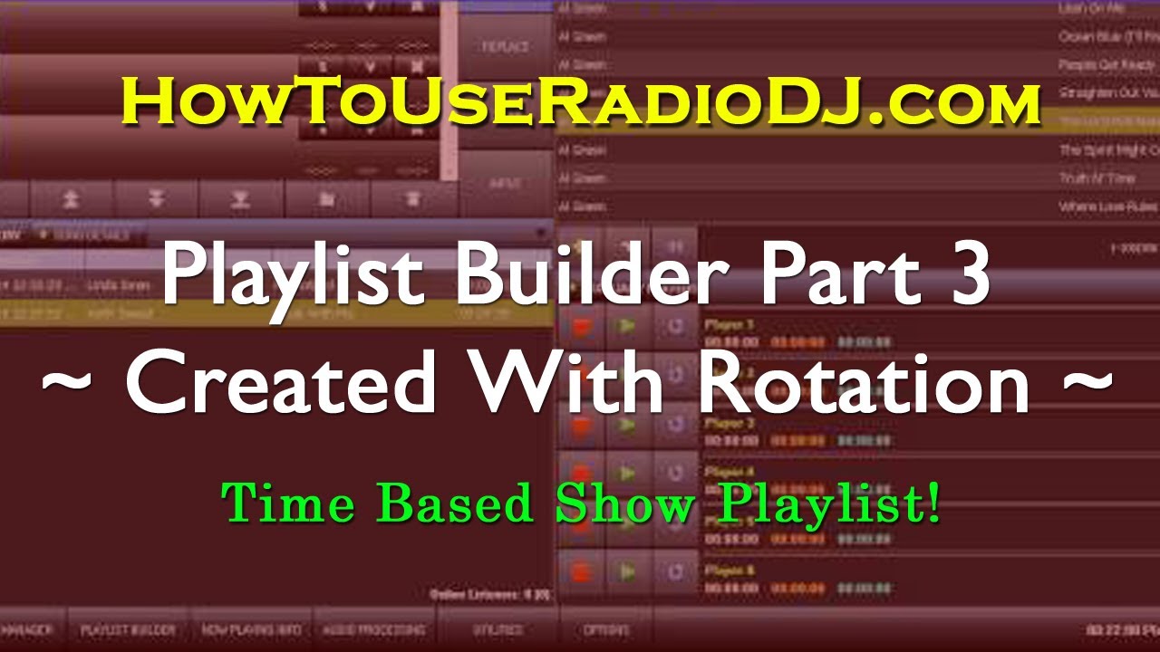 RadioDj Playlist Builder Часть 3 (Создано на основе ротаций)