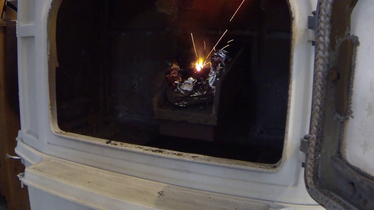Starting the Anthracite Rice Coal  Stove Dec 31 2017