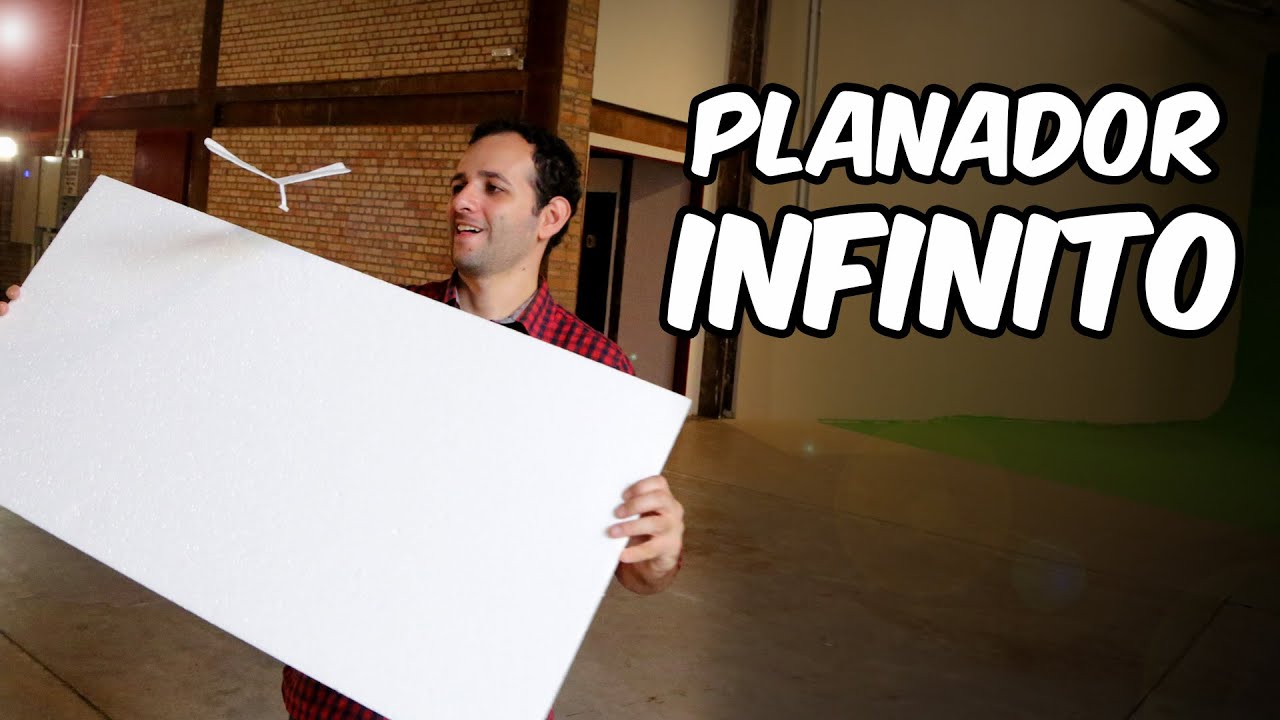 Como fazer o AVIÃO que voa para sempre (planador infinito!)