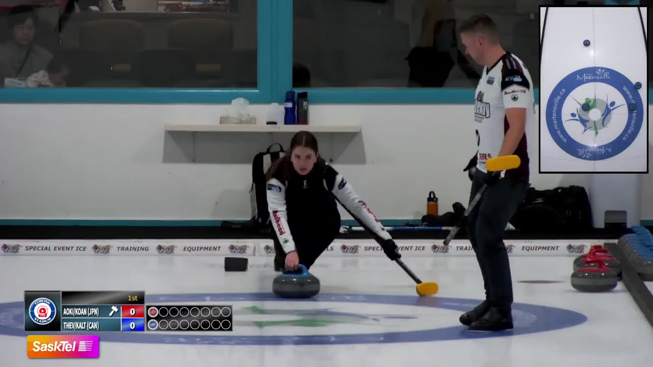 FEATURE  Thevenot Kalthoff vs  Koana Aoki   FINAL   Curling Stadium Martensville Mixed Doubles XCM