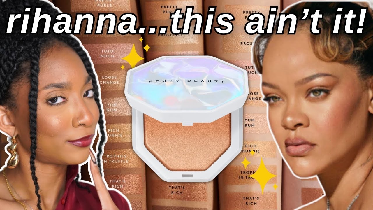 FENTY BEAUTY Demi'Glow Highlighter Review | Yum Rum vs. Rich Hunnie (Did I Waste $80?!)