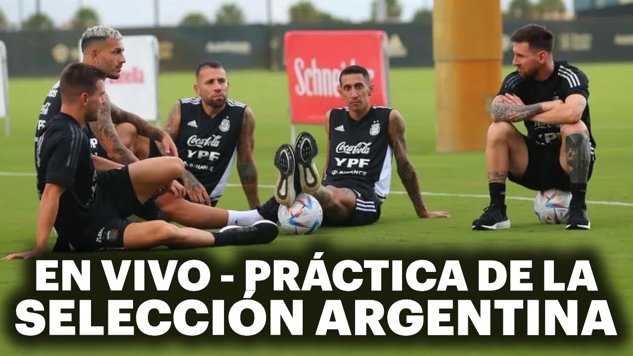 ¡EL ENTRENAMIENTO EN VIVO DE LA SELECCIÓN ARGENTINA! 🔥⚽