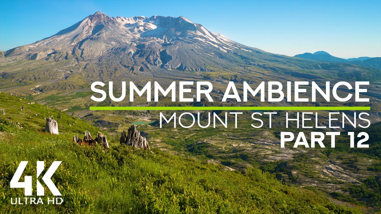 8 HRS Relaxing Sounds of the Erupted Volcano Area - 4K Summer Ambience - Ep.12
