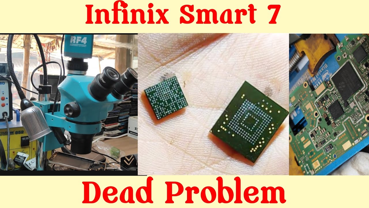 How To Repair Infinix Smart 7 Power Dead Problem Repairing To MMC Or Power IC Solomon 👍💯🆗