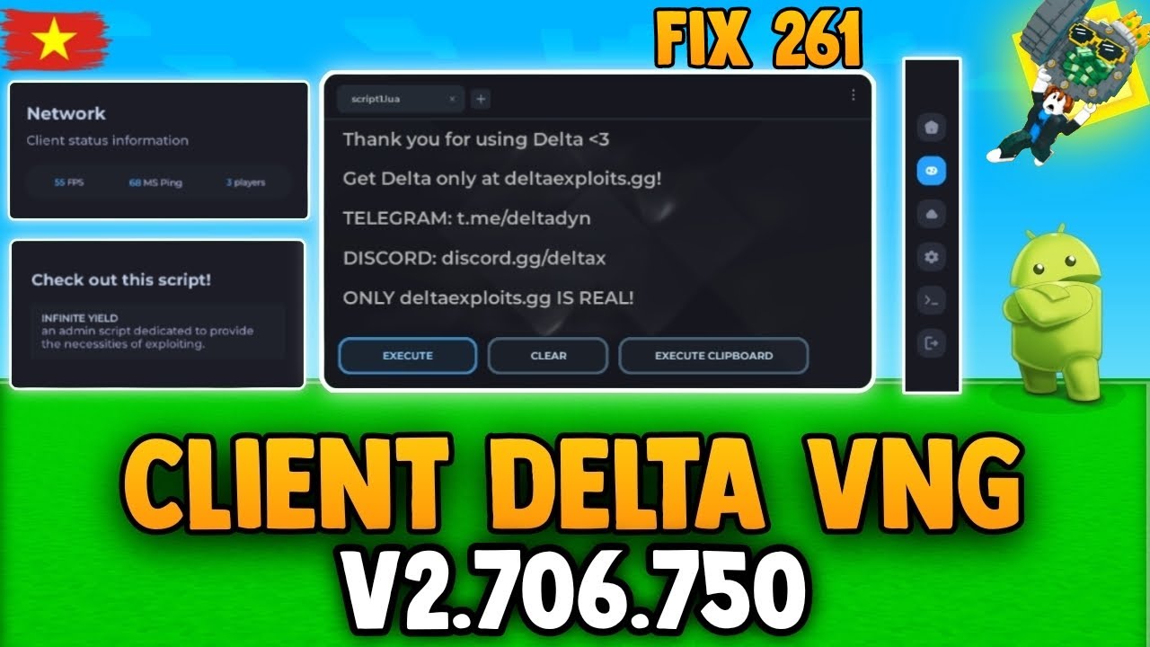 🔨Client Delta Vng Android Cập Nhật Mới Nhất V2.706 | Không Cài Đè, Fix Lỗi 261...