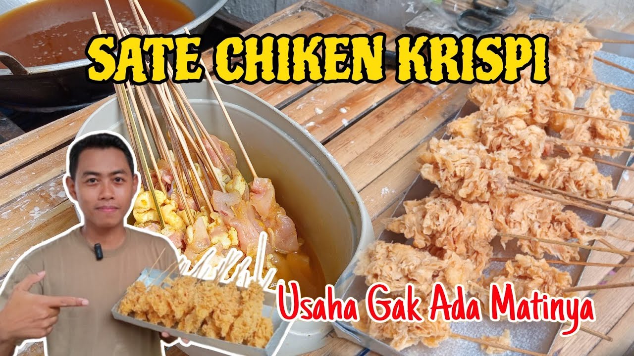 RESEP GAMPANG BIKIN SATE AYAM KRISPY BELAJAR BIKIN INI AJA 🤩🤩
