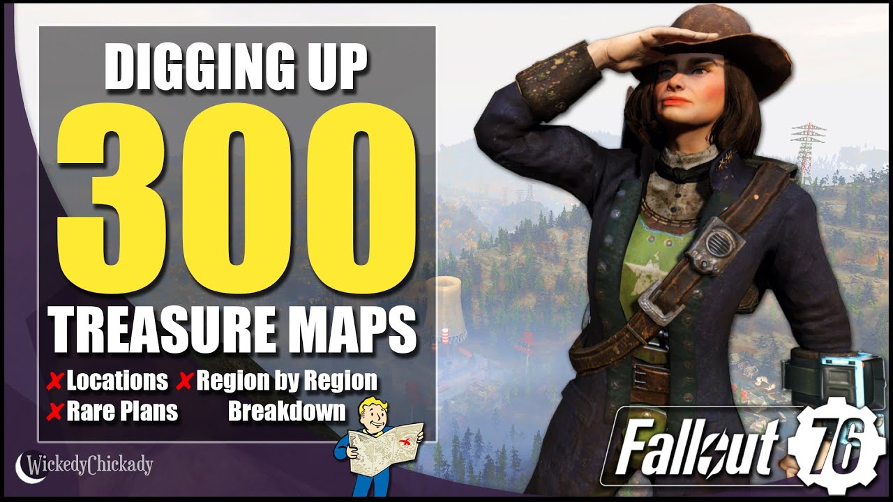 300 карт сокровищ в Fallout 76 | Какую добычу мы найдём? | Расположение всех курганов | Чертежи с...